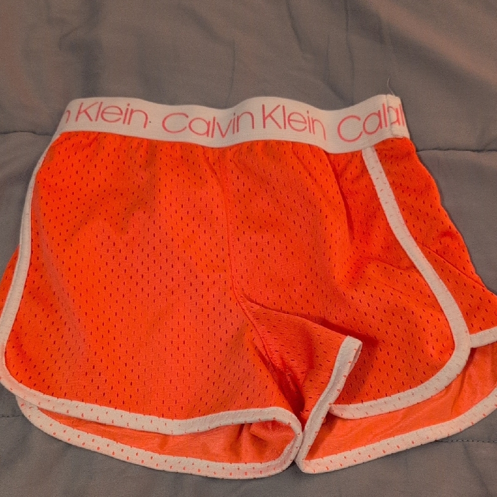 Calvin Klein Girls Orange Shorts